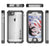 iPhone 8 Waterproof Case, Ghostek® Atomic 3.0 Silver Series | Underwater | Touch-ID (Color in image: Pink)