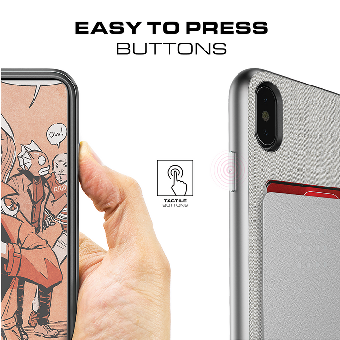 iPhone X Case, Ghostek Exec 2 Series for iPhone X / iPhone Pro Protective Wallet Case [PINK] 