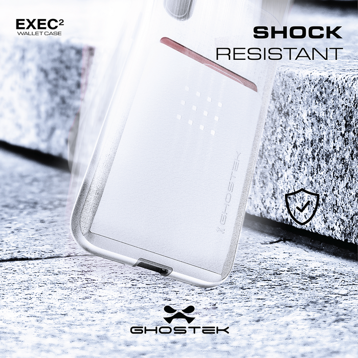 iPhone X Case, Ghostek Exec 2 Series for iPhone X / iPhone Pro Protective Wallet Case [PINK] 