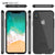 iPhone X Case, PUNKcase [LUCID 2.0 Series] [Slim Fit] Armor Cover W/Integrated Anti-Shock System & Tempered Glass PUNKSHIELD Screen Protector [Black] (Color in image: White)