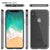 iPhone X Case, PUNKcase [LUCID 2.0 Series] [Slim Fit] Armor Cover W/Integrated Anti-Shock System & Tempered Glass PUNKSHIELD Screen Protector [Clear] (Color in image: Pink)