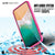 iPhone X Case, PUNKcase [LUCID 2.0 Series] [Slim Fit] Armor Cover W/Integrated Anti-Shock System & Tempered Glass PUNKSHIELD Screen Protector [Pink] (Color in image: Black)