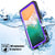 iPhone X Case, Punkcase [Extreme Series] [Slim Fit] [IP68 Certified] [Shockproof] [Snowproof] [Dirproof] Armor Cover W/ Built In Screen Protector for Apple iPhone 10 [PURPLE] (Color in image: White)