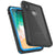 iPhone X Case, Punkcase [Extreme Series] [Slim Fit] [IP68 Certified] [Shockproof] [Snowproof] [Dirproof] Armor Cover W/ Built In Screen Protector for Apple iPhone 10 [LIGHT BLUE] (Color in image: Red)