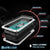 iPhone SE/5/5s Case, Punkcase® METALLIC Series WHITE w/ TEMPERED GLASS | Aluminum Frame (Color in image: Black)