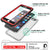 iPhone 6+/6S+ Plus Waterproof Case, PUNKcase CRYSTAL Red W/ Attached Screen Protector | Warranty (Color in image: pink)
