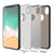 iPhone X Case, Punkcase Galactic 2.0 Series Ultra Slim w/ Tempered Glass Screen Protector | [Black/Grey] (Color in image: red)