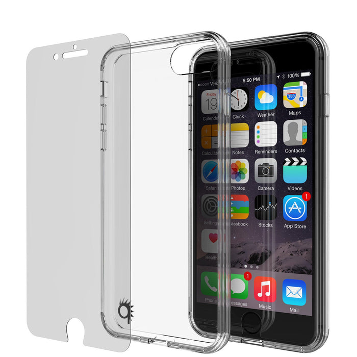 iPhone 7 Case Punkcase® LUCID 2.0 Clear Series Series w/ PUNK SHIELD Screen Protector | Ultra Fit (Color in image: black)