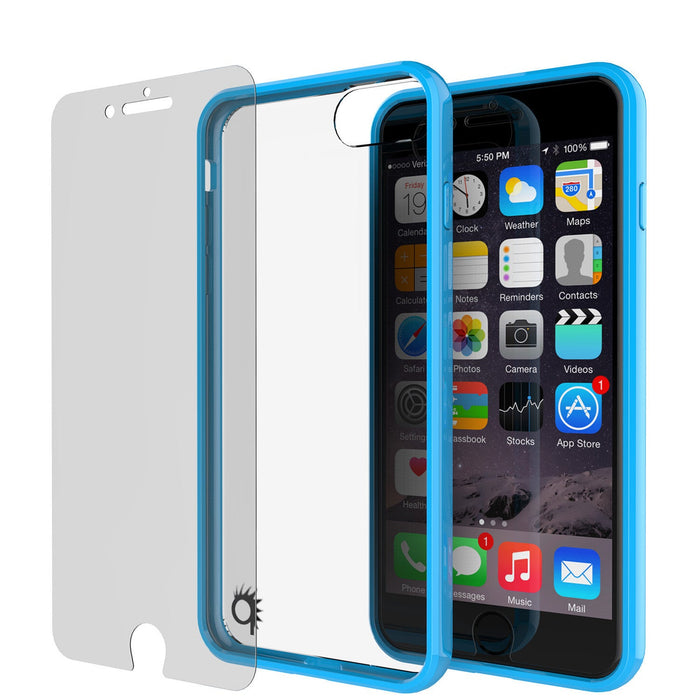 iPhone 7+ Plus Case Punkcase® LUCID 2.0 Light Blue Series w/ SHIELD Screen Protector | Ultra Fit (Color in image: clear)