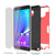 Galaxy Note 5 Case PunkCase SLOT Red Series Slim Armor Soft Cover Case w/ Tempered Glass (Color in image: Black)
