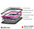 Galaxy s6 EDGE Plus Waterproof Case, Punkcase StudStar Pink Shock/DirtProof | Lifetime Warranty (Color in image: black)