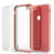 iPhone 8 Case [MASK Series] [PINK] Full Body Hybrid Dual Layer TPU Cover W/ protective Tempered Glass Screen Protector (Color in image: white)