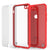 iPhone SE (4.7") Case [MASK Series] [RED] Full Body Hybrid Dual Layer TPU Cover W/ protective Tempered Glass Screen Protector (Color in image: white)