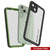 iPhone 13 Mini  Waterproof Case, Punkcase [Extreme Series] Armor Cover W/ Built In Screen Protector [Light Green] (Color in image: Black)