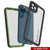 iPhone 13 Pro  Waterproof Case, Punkcase [Extreme Series] Armor Cover W/ Built In Screen Protector [Light Green] (Color in image: Black)
