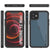 iPhone 12 Mini Waterproof IP68 Case, Punkcase [Clear] [StudStar Series] [Slim Fit] [Dirtproof] (Color in image: Teal)