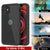 iPhone 12 Mini Waterproof IP68 Case, Punkcase [Black] [StudStar Series] [Slim Fit] (Color in image: Red)