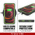 iPhone 12 Mini Waterproof IP68 Case, Punkcase [Light green] [StudStar Series] [Slim Fit] [Dirtproof] (Color in image: Red)