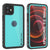 iPhone 12 Mini Waterproof IP68 Case, Punkcase [Teal] [StudStar Series] [Slim Fit] (Color in image: Teal)