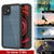 iPhone 12 Mini Waterproof IP68 Case, Punkcase [Clear] [StudStar Series] [Slim Fit] [Dirtproof] (Color in image: Light Blue)