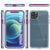 Punkcase iPhone 13 Pro Max Waterproof Case [Aqua Series] Armor Cover [Clear Blue] [Clear Back] (Color in image: Clear Teal)