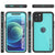 iPhone 12 Pro Max Waterproof IP68 Case, Punkcase [Teal] [StudStar Series] [Slim Fit] (Color in image: Black)