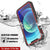 iPhone 12 Pro Max Waterproof IP68 Case, Punkcase [Red] [StudStar Series] [Slim Fit] (Color in image: White)