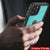 iPhone 12 Pro Max Waterproof IP68 Case, Punkcase [Teal] [StudStar Series] [Slim Fit] (Color in image: Light Green)