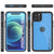 iPhone 12 Pro Max Waterproof IP68 Case, Punkcase [Light blue] [StudStar Series] [Slim Fit] [Dirtproof] (Color in image: Clear)