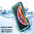 iPhone XR Waterproof IP68 Case, Punkcase [Teal] [StudStar Series] [Slim Fit] (Color in image: red)