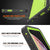 iPhone XR Waterproof IP68 Case, Punkcase [Light green] [StudStar Series] [Slim Fit] [Dirtproof] (Color in image: Clear.)