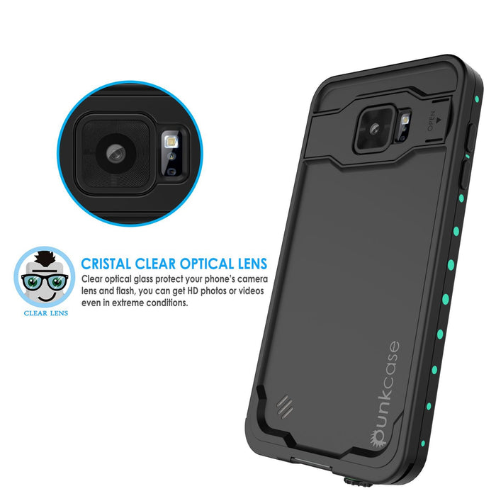 Galaxy Note 5 Waterproof Case, Punkcase StudStar Teal Shock/Dirt/Snow Proof | Lifetime Warranty (Color in image: light blue)
