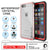 iPhone 6/6S Waterproof Case, PUNKcase CRYSTAL Red W/ Attached Screen Protector  | Warranty (Color in image: white)