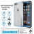 iPhone 6+/6S+ Plus Waterproof Case, PUNKcase CRYSTAL Light Blue  W/ Attached Screen Protector (Color in image: white)