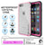 iPhone 6/6S Waterproof Case, PUNKcase CRYSTAL Pink W/ Attached Screen Protector  | Warranty (Color in image: white)