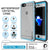 Apple iPhone SE (4.7") Waterproof Case, PUNKcase CRYSTAL Light Blue  W/ Attached Screen Protector  | Warranty (Color in image: Black)