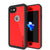 iPhone 7 Waterproof IP68 Case, Punkcase [Red] [StudStar Series] [Slim Fit] [Dirtproof] [Snowproof] (Color in image: red)