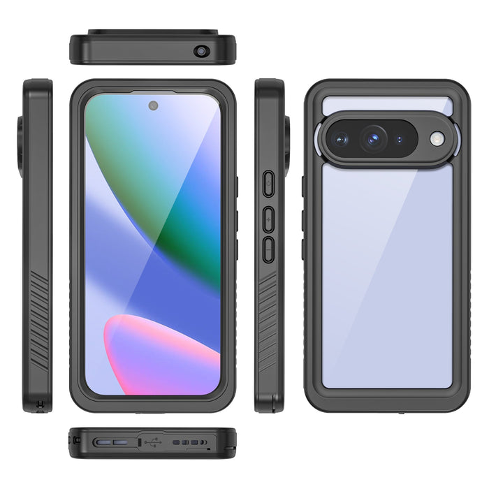 Google Pixel 10 Water of Case, PunkCase [Extreme Series] Panzerabdeckung mit integriertem Bildschirmschutz [Schwarz]