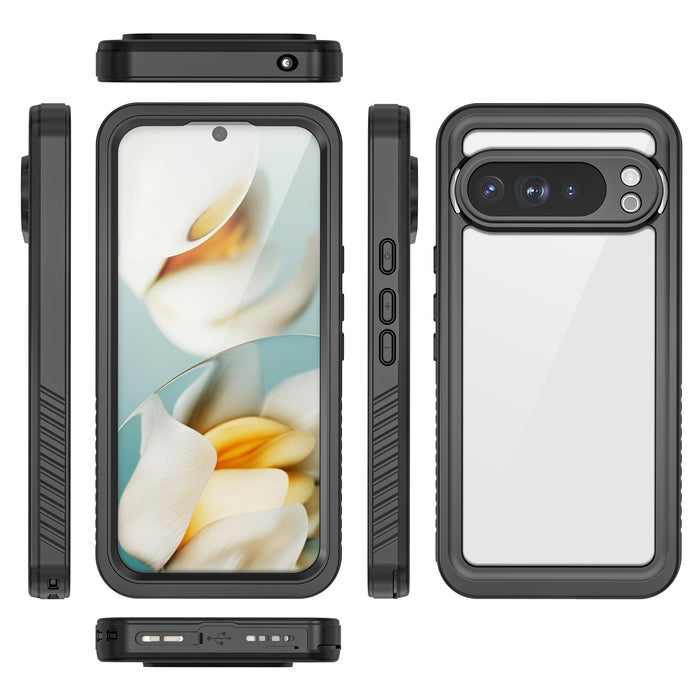 Google Pixel 10 Pro XL Water of Case, PunkCase [Extreme Series] Panzerabdeckung mit integriertem Bildschirmschutz [Schwarz]