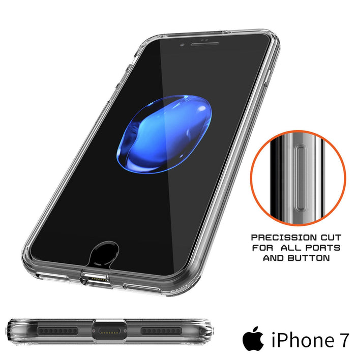 iPhone 7 Case Punkcase® LUCID 2.0 Clear Series Series w/ PUNK SHIELD Screen Protector | Ultra Fit (Color in image: white)