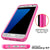 S7 Case Punkcase® LUCID 2.0 Pink Series w/ PUNK SHIELD Glass Screen Protector | Ultra Fit (Color in image: black)