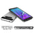 Galaxy Note 5 Case PunkCase SLOT Silver Series Slim Armor Soft Cover Case w/ Tempered Glass (Color in image: Pink)