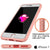 iPhone SE (4.7") Case [MASK Series] [PINK] Full Body Hybrid Dual Layer TPU Cover W/ protective Tempered Glass Screen Protector (Color in image: red)