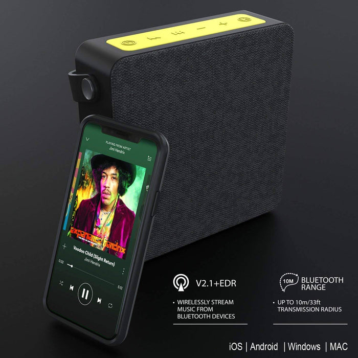 PUNKBOX Portable Wireless Bluetooth Speaker, Loud & Powerful for iPhone/Android [black] 
