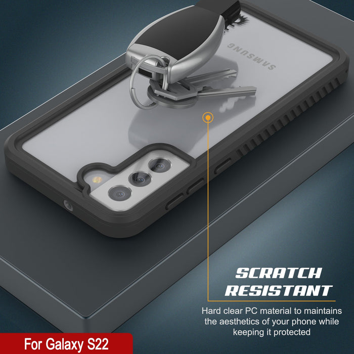 Galaxy S22 Water/ Shock/ Snowproof [Extreme Series]  Screen Protector Case [Teal] (Color in image: Black)