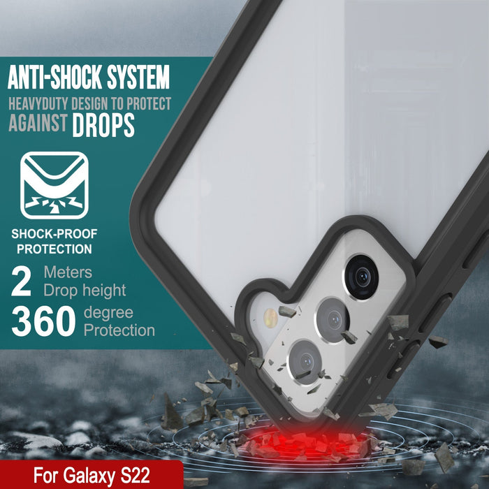 Galaxy S22 Water/ Shock/ Snowproof [Extreme Series] Slim Screen Protector Case [Red] (Color in image: Purple)