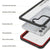 Galaxy S22 Water/ Shock/ Snowproof [Extreme Series] Slim Screen Protector Case [Red] (Color in image: Light blue)