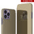 Punkcase iPhone 14 Pro Reflektor Fall schützende Flip Cover [Gold]