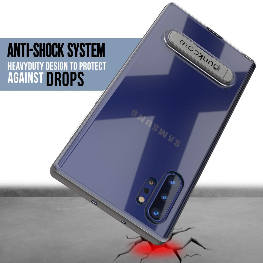 Galaxy Note 10+ Plus Lucid 3.0 PunkCase Armor Cover w/Integrated Kickstand and Screen Protector [Grey] (Color in image: Rose Gold)