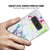 Punkcase Galaxy Note 8 Marble Case, Protective Full Body Cover W/PunkShield Screen Protector (Blanco Marmo) (Color in image: Black Mirage)